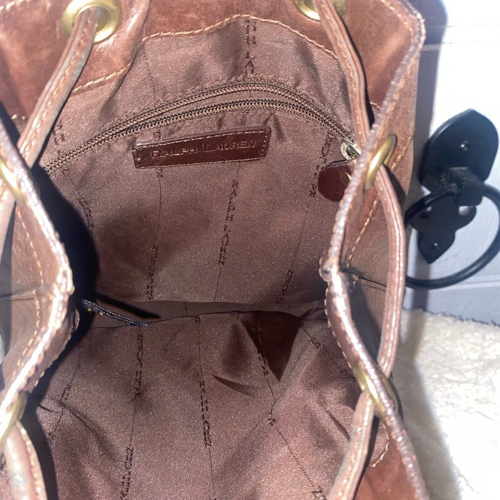 Vintage Ralph Lauren Drawstring sling bag - Picture 3 of 9